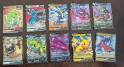 Pokemon V and GX card lot 22 Pikachu Sylveon Moltres Gengar Zapdos - Image 2