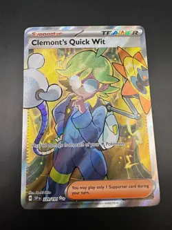 Clemont's Quick Wit 229/191 Holo Ultra Rare S&V Surging Sparks Pokemon Card - Image 1