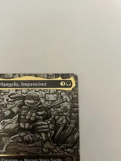 MTG: Michelangelo, Improviser (Borderless) (Gold-Stamped Signature) #304 TMT - Image 3