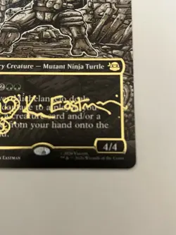 MTG: Michelangelo, Improviser (Borderless) (Gold-Stamped Signature) #304 TMT - Image 4