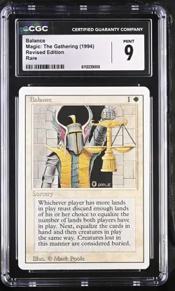 BALANCE Revised Rare CGC 9 MTG [Nostalgium] - Image 1