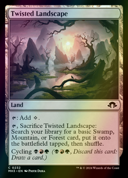 MTG Twisted Landscape Foil ** Modern Horizons 3 ** English (NM) - Image 1