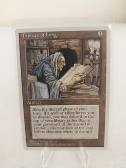 Vintage MTG Magic the Gathering Library of Leng Fourth Edition (#351) LP - Image 1