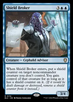 MTG Shield Broker ** Bloomburrow Commander ** English (NM) - Image 1