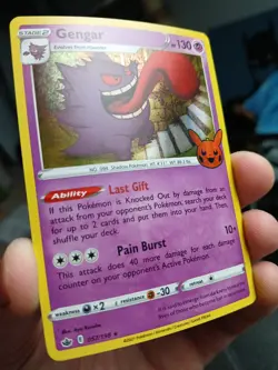 Pokemon TCG Gengar 057/198 Trick or Trade (Halloween 2022) Holo Rare NM - Image 3