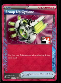 2024 Scarlet & Violet Series - Prize Pack Holo Scoop Up Cyclone Ace Spec #162 - Image 1