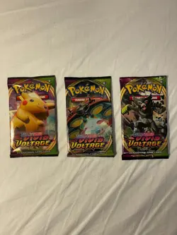 3 x Pokemon TCG Vivid Voltage Booster Packs New & Sealed - Image 1