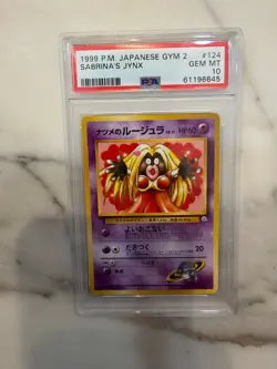 1999 Pokemon Sabrina's Jynx Japanese Gym 2, #124 PSA 10 GEM MINT - Image 1