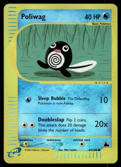 *FRI NIGHT* Poliwag 87/144 Reverse Holo Skyridge Common - Image 1