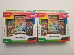 Pokemon First Partner Illustration Collection Series 1 - Lot of 2 SEALED - Image 1