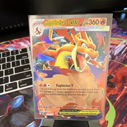 Pokemon Mega Charizard Y EX 022/217 Holo Stage 2 360 HP 280 Attack Fire - Image 1