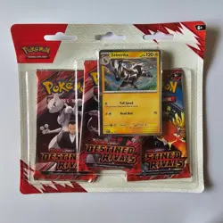 Pokemon TCG Destined Rivals Kangaskhan (x2) Zebstrika (x4) Triple Blister Bundle - Image 3