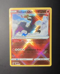 (READ) Pokemon TCG Radiant Charizard Crown Zenith 020/159 Holo Radiant Rare - Image 1