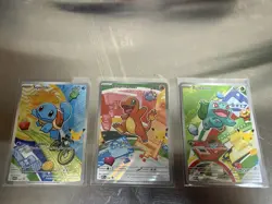 Pokemon TCG First Partner Illustration Collection Series 1 Kanto GEN 1 Starters - Image 1