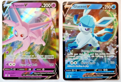 Pokemon TCG: Espeon V #064/203 & Glaceon V #040/203 Evolving Skies Both MINT - Image 1