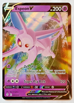 Pokemon TCG: Espeon V #064/203 & Glaceon V #040/203 Evolving Skies Both MINT - Image 3