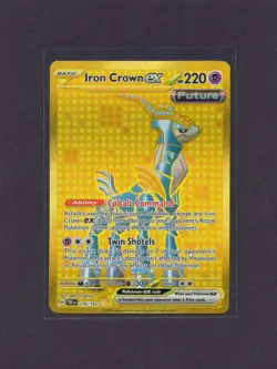Iron Crown ex Gold 216/162 SV05: Temporal Forces Holo Pokemon - Image 1