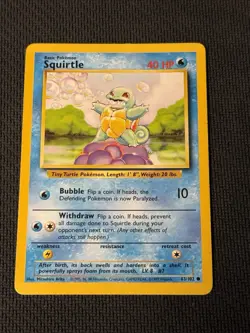 Squirtle 63/102 - Pokemon Base Set Unlimited 4 - Image 1