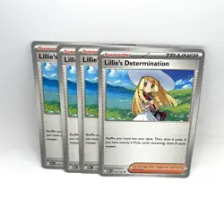 4x Lillie's Determination Playset 119/132 Mega Evolutions Pokemon TCG - Image 1