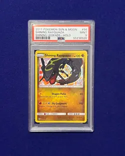 PSA 9 Shining Rayquaza #56 Sun Moon Shining Legends 2017 Pokemon MINT - Image 1