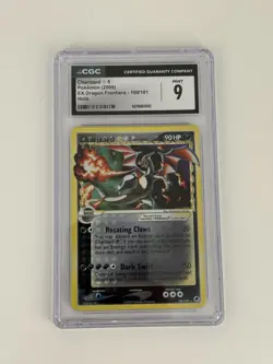 2006 Pokemon EX Dragon Frontiers Gold Star #100/101 Charizard Holo CGC 9 MINT - Image 1