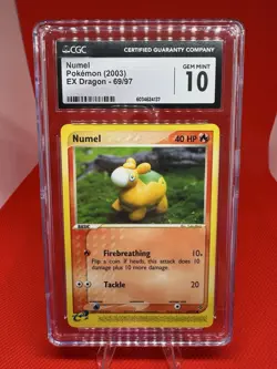 2003 Pokemon: NUMEL 69/97 [EX Dragon Set] - GEM MINT 10 CGC - Image 1
