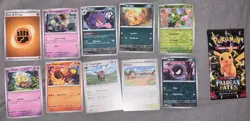 Pokemon TCG paldean fates OPENED packs / 10 cards - pack included - Image 1