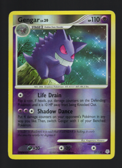 Pokemon Gengar Reverse Holo Rare Card Diamond and Pearl 27/130 - LP - Image 1