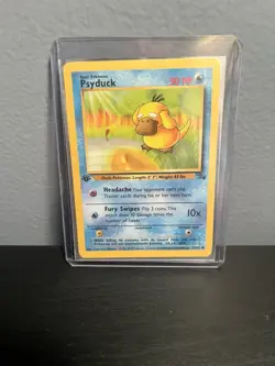 Pokemon TCG Psyduck Fossil 1st Edition Common Card 53/62 - Image 1