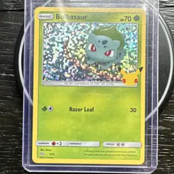 Pokemon Bulbasaur 001/025 Promo Holo McDonald's 25th Anniversary TCG Card - Image 1