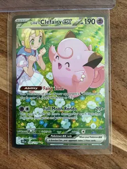 Pokemon TCG Lillie's Clefairy EX Journey Together Sir Card 184/159 NM Condition - Image 2
