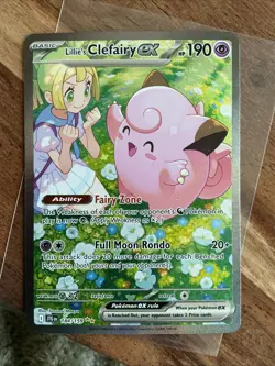 Pokemon TCG Lillie's Clefairy EX Journey Together Sir Card 184/159 NM Condition - Image 4