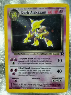 Pokemon TCG Dark Alakazam- Teamm Rocket Holo Rare Card 1/82 - Image 2
