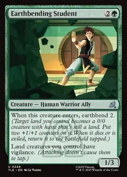 Magic: The Gathering Earthbending Student Foil Uncommon Creature Green Avatar - Image 1