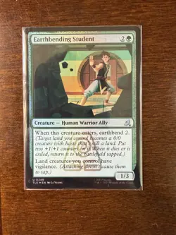 Magic: The Gathering Earthbending Student Foil Uncommon Creature Green Avatar - Image 2