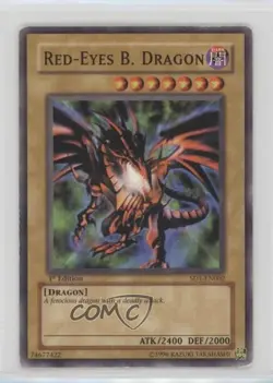 Red-Eyes B Dragon 1st Ed. YuGiOh 's Roar Structure Deck #SD1-EN002 2005 READ - Image 1
