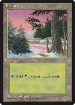 MTG Forest (381) ** Ice Age ** English (MP) - Image 1