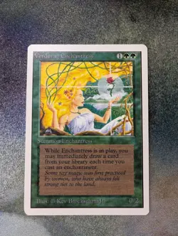 MTG Verduran Enchantress Unlimited - Lightly Played - Image 1