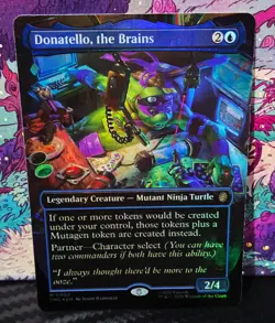 magic the gathering - FOIL! - Donatello, the Brains - Legendary Creature -Mythic - Image 1