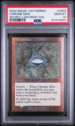 2022 MAGIC THE GATHERING SECRET LAIR COUNTDOWN KIT #2003 CHROME MOX PSA 10 - Image 1