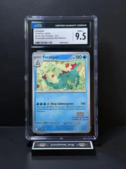 2025 Pokemon BSP Illustration Contest 2024 Winner Feraligatr #213 CGC 9.5 - Image 1