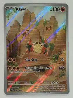 Pokemon TCG Scarlet & Violet Base Set Klawf #217/198 Full Art Holo Card SV01 - Image 1