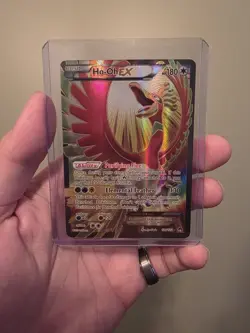 Pokemon TCG Ho-Oh EX Full Art Ultra Holo Rare Card 121/122 XY Breakpoint 2016 - Image 1
