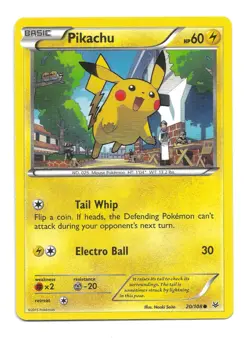 Pikachu 20/108 Roaring Skies Regular Pokemon TCG - NM - Image 1