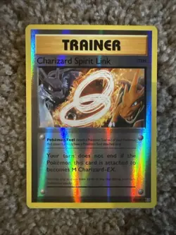 POKEMON CHARIZARD SPIRIT LINK 75/108 REVERSE HOLO XY EVOLUTIONS LP - Image 1
