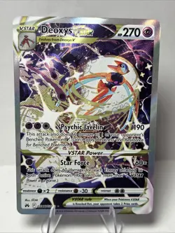 Deoxys VSTAR GG46/GG70 Crown Zenith: Galarian Gallery - Pokemon Card - NM - Image 1