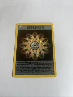 Rainbow Energy Holo 17/82 - Team Rocket Set - Vintage - Pokemon TCG - Image 1