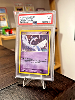Lugia 29/115 Stamped Reverse Holo Rare EX Unseen Forces Pokemon TCG PSA 7 - Image 1