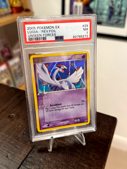 Lugia 29/115 Stamped Reverse Holo Rare EX Unseen Forces Pokemon TCG PSA 7 - Image 2
