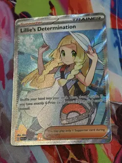 Pokemon Mega Evolution #169/132 Lillie's Determination Ultra Rare Full Art Holo - Image 2